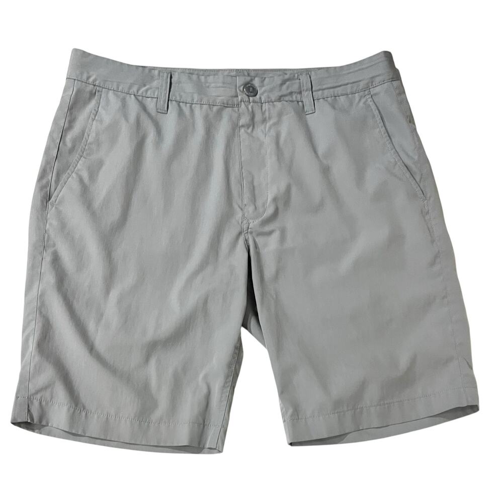 Bonobos Golf Shorts Mens 34 Gray Sport Polyester Stretch Performance 9.5" Inseam